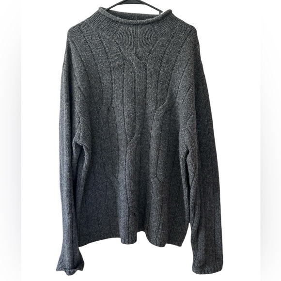 Pandemonium lambswool blend gray sweater Size L - Picture 1 of 5
